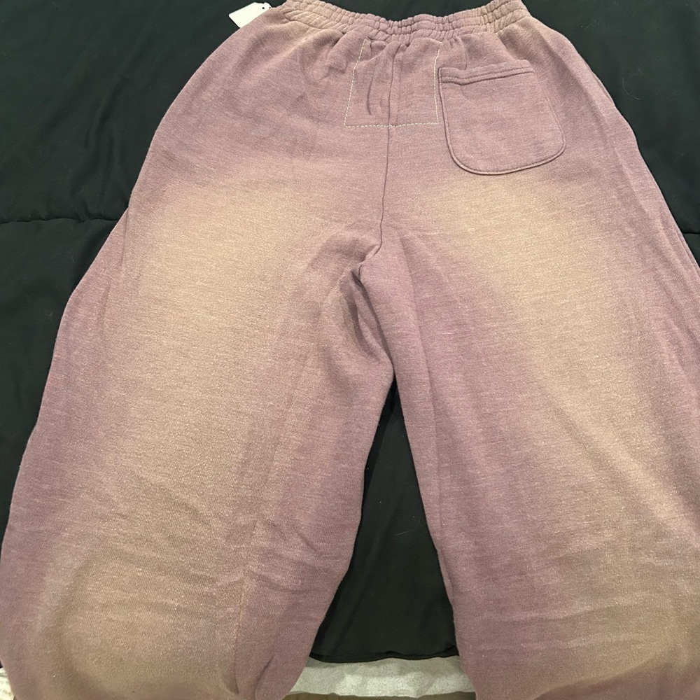 Aviator Nation Essential Wide Leg Pocket Sweatpants - Faded Mocha - Picture 6 of 6